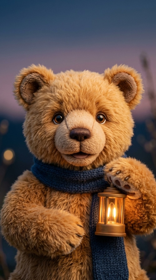 Talking Lantern Comfort Bear