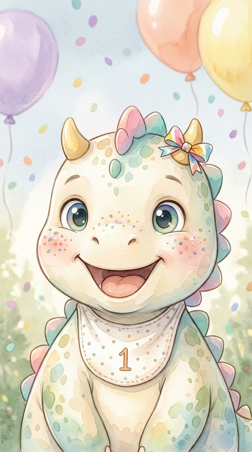 Birthday card character