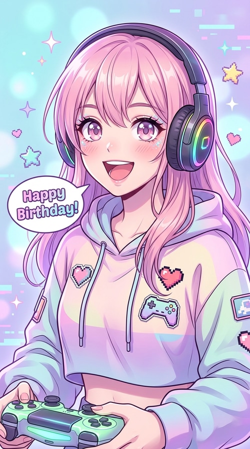 AI birthday card
