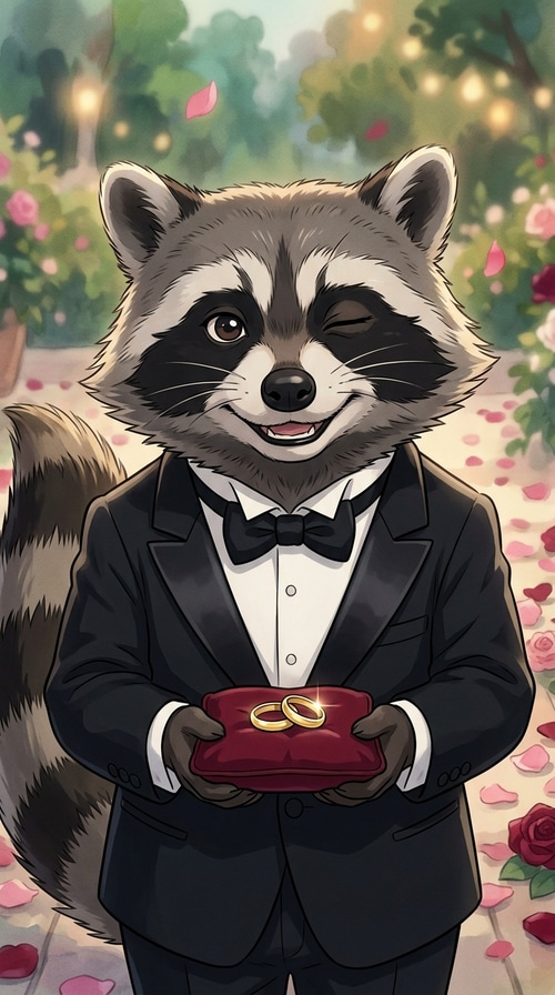 Ring Bearer Raccoon